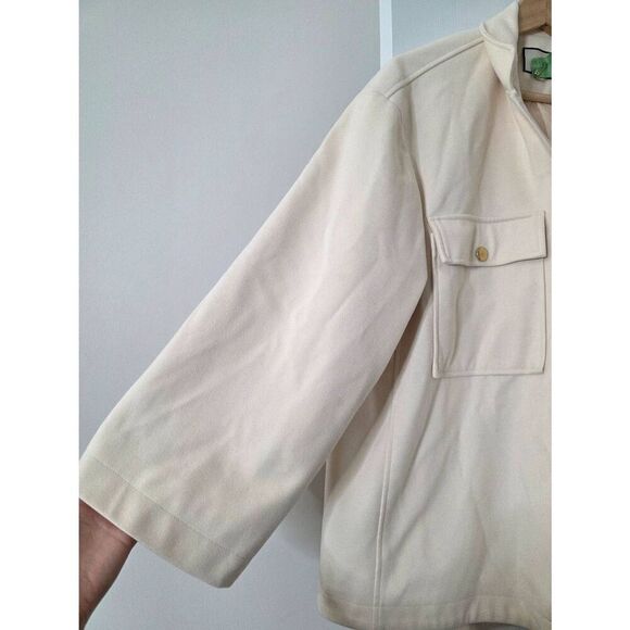 Tuckernuck Shirt Jacket, Cream L - Picture 4 of 11